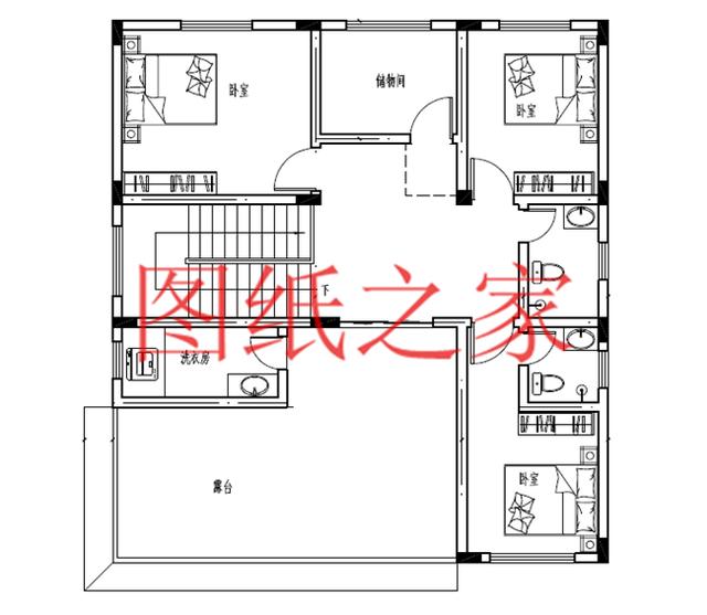 120平米的農村三層別墅，造價30萬左右，喜歡就帶回家建房吧！