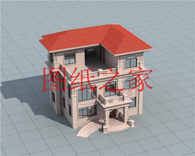 120平米的農村三層別墅，造價30萬左右，喜歡就帶回家建房吧！