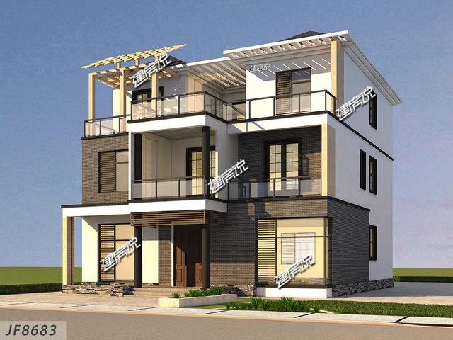 現代風農村自建小別墅，漂亮的不像實力派，非常受年輕人喜愛！