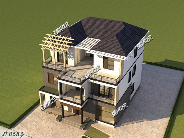 現代風農村自建小別墅，漂亮的不像實力派，非常受年輕人喜愛！