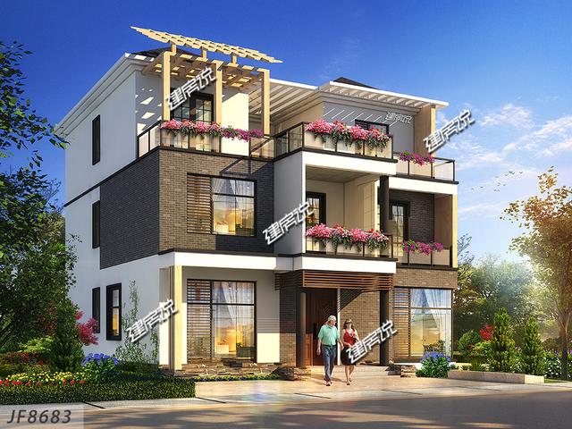 現代風農村自建小別墅，漂亮的不像實力派，非常受年輕人喜愛！