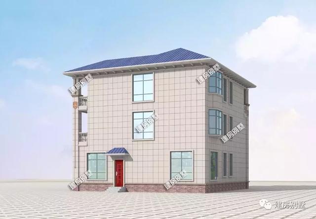 全村最美的歐式自建房，夜光下很美，村里首富家都比不過(guò)