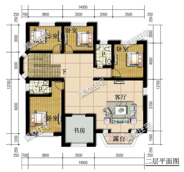 造價(jià)只要30多萬(wàn)的二層農(nóng)村別墅，6臥4衛(wèi)，回鄉(xiāng)建一棟超值