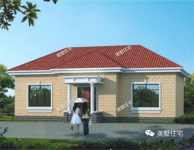 5套一層農(nóng)村自建別墅圖紙，11萬建別墅，見過的都說比樓房好