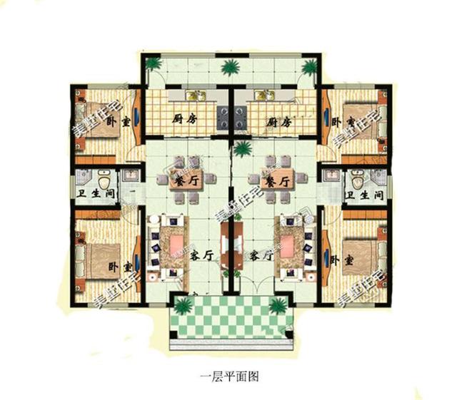 5套一層農(nóng)村自建別墅圖紙，11萬建別墅，見過的都說比樓房好