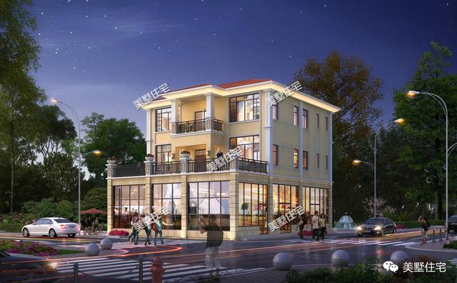 宅基地靠近馬路，不如在一層建個(gè)商鋪，不僅能賺錢還漂亮體面