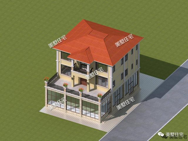 宅基地靠近馬路，不如在一層建個(gè)商鋪，不僅能賺錢還漂亮體面