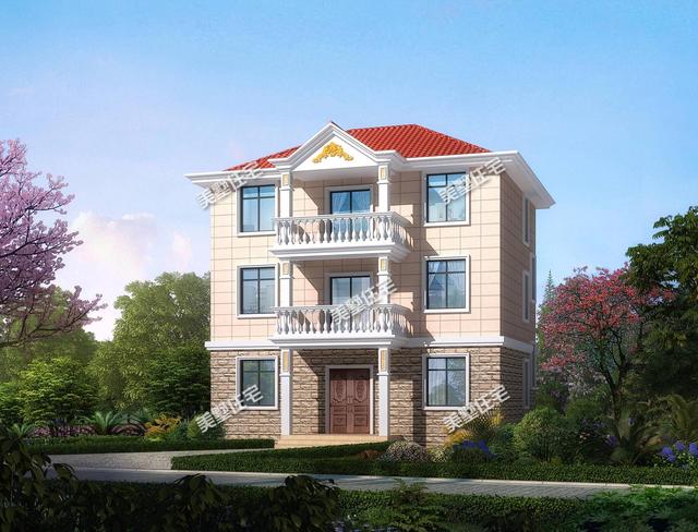 100平米左右的小戶型農(nóng)村自建房，美觀大方，造價低