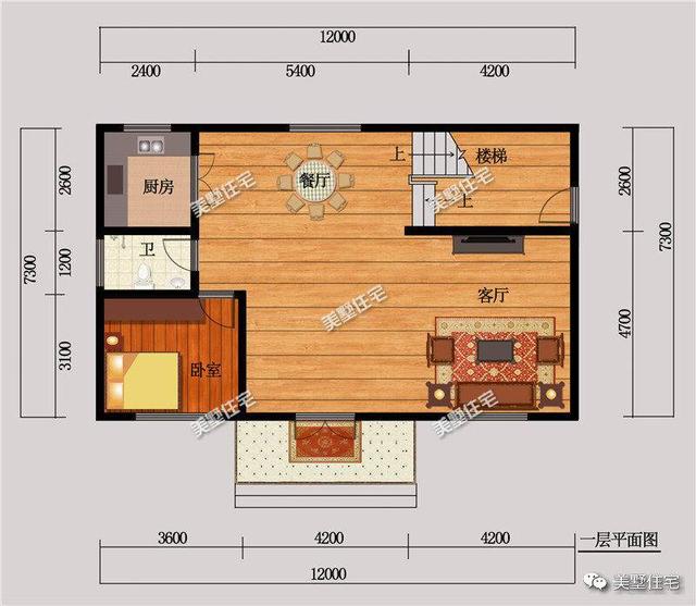 100平米左右的小戶型農(nóng)村自建房，美觀大方，造價低