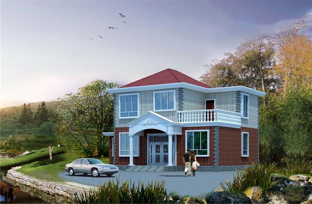 100平米左右的小戶型農(nóng)村自建房，美觀大方，造價低