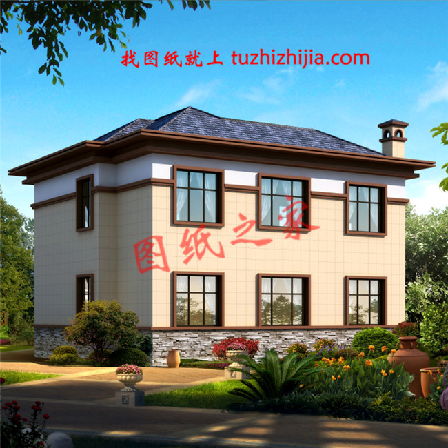 12x10米農(nóng)村建房圖紙，120平二層小洋樓設(shè)計(jì)圖