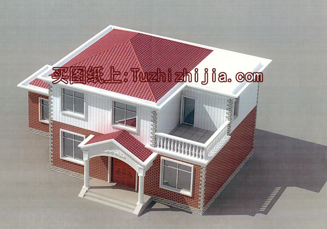 12x10米農(nóng)村建房圖紙，120平二層小洋樓設(shè)計(jì)圖