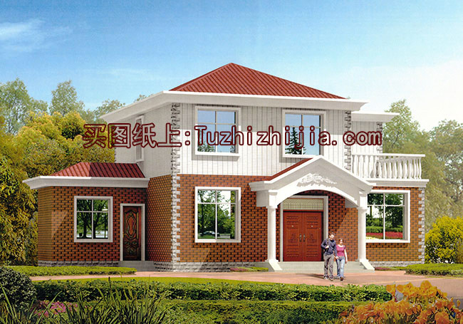 12x10米農(nóng)村建房圖紙，120平二層小洋樓設(shè)計(jì)圖