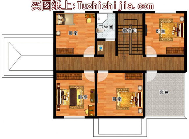 12x10米農(nóng)村建房圖紙，120平二層小洋樓設(shè)計(jì)圖