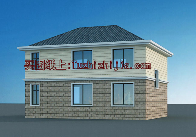 12x10米農(nóng)村建房圖紙，120平二層小洋樓設(shè)計(jì)圖