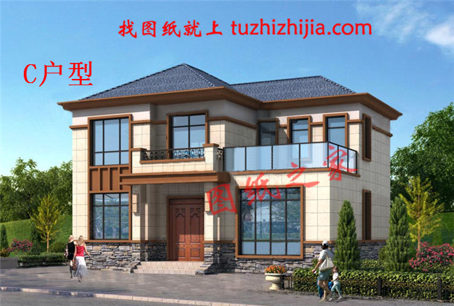 12x10米農(nóng)村建房圖紙，120平二層小洋樓設(shè)計(jì)圖