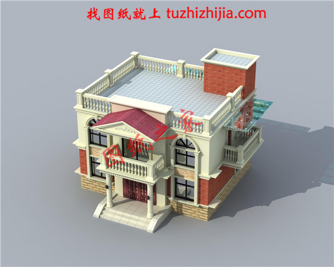 12x10米農(nóng)村建房圖紙，120平二層小洋樓設(shè)計(jì)圖