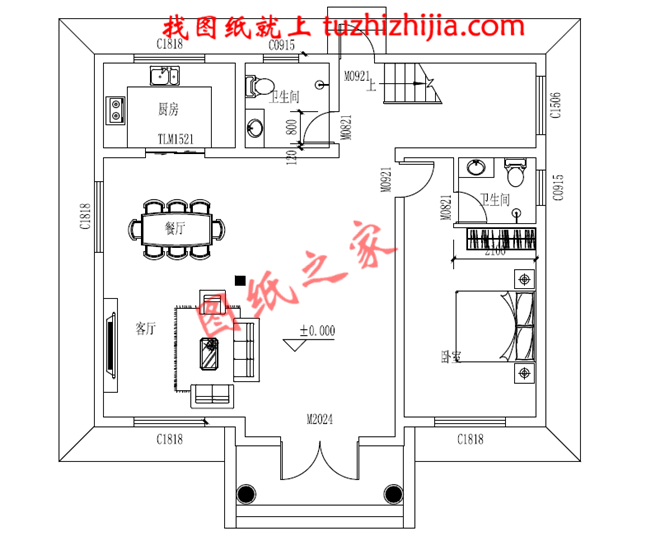 12x10米農(nóng)村建房圖紙，120平二層小洋樓設(shè)計(jì)圖