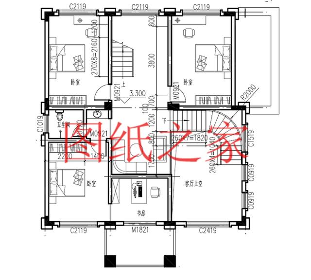 現(xiàn)代風(fēng)三層別墅設(shè)計(jì)圖，13X14米、14X13米的戶型非常接地氣！
