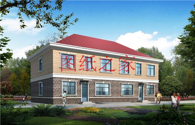 三套單戶占地110平米的雙拼別墅，建成后兄弟倆絕對面子十足！