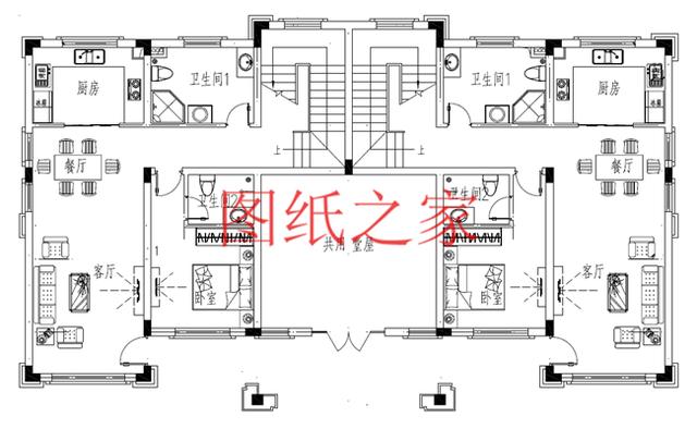 三套單戶占地110平米的雙拼別墅，建成后兄弟倆絕對面子十足！