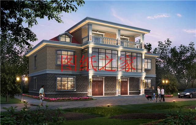 三套單戶占地110平米的雙拼別墅，建成后兄弟倆絕對面子十足！