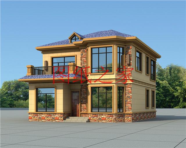 4套100平米左右的二層別墅，美觀大氣、方正實用，大家都喜歡！