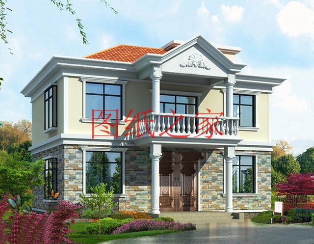 4套100平米左右的二層別墅，美觀大氣、方正實用，大家都喜歡！