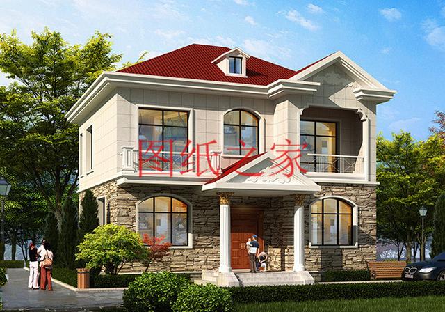 4套100平米左右的二層別墅，美觀大氣、方正實用，大家都喜歡！