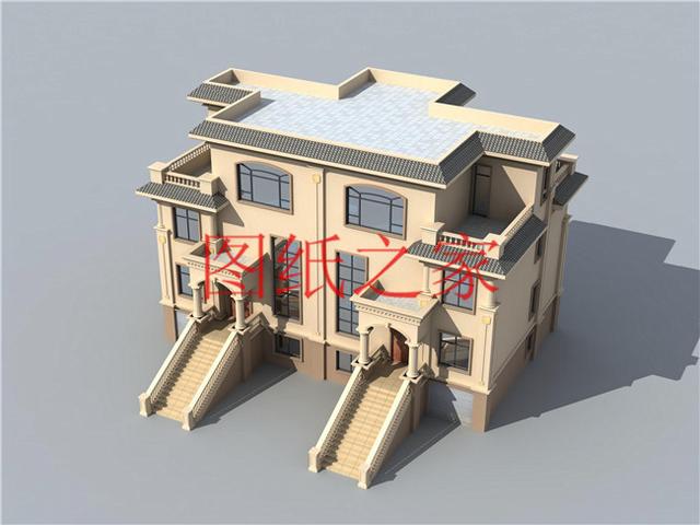 推薦6套三層農村雙拼別墅，比獨棟別墅更加大氣實惠！