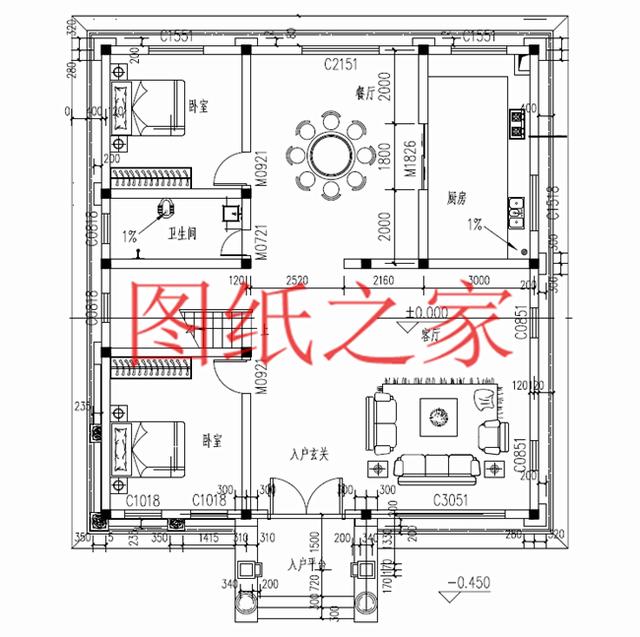 尺寸相反的農村三層別墅，11X14、14X11米，來看看他們的區(qū)別！