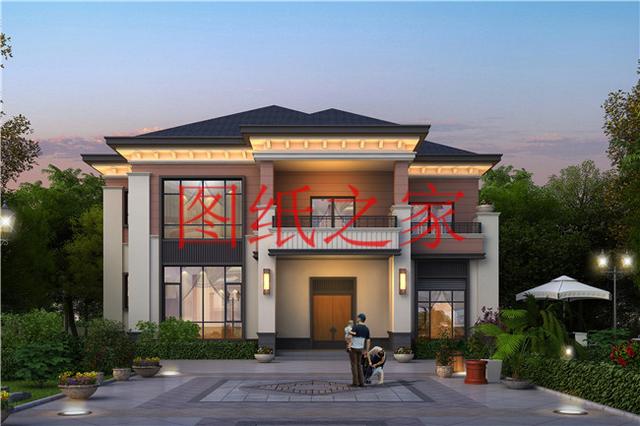 時(shí)尚大氣又溫馨實(shí)用的農(nóng)村二層別墅設(shè)計(jì)，非常適合農(nóng)村修建！