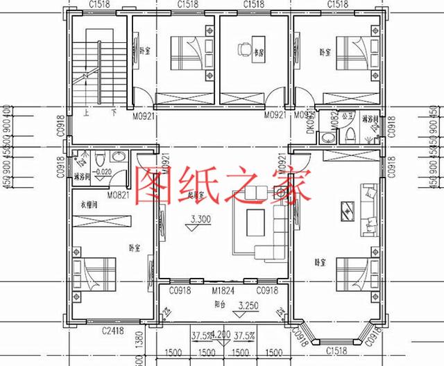 農(nóng)村自建獨(dú)棟二層別墅，方正大戶(hù)型，實(shí)用又奢華！