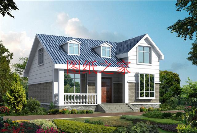 3套10X12米的農(nóng)村二層別墅，占地面積小，美觀大方又實用！