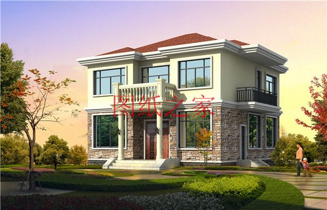 3套10X12米的農(nóng)村二層別墅，占地面積小，美觀大方又實用！