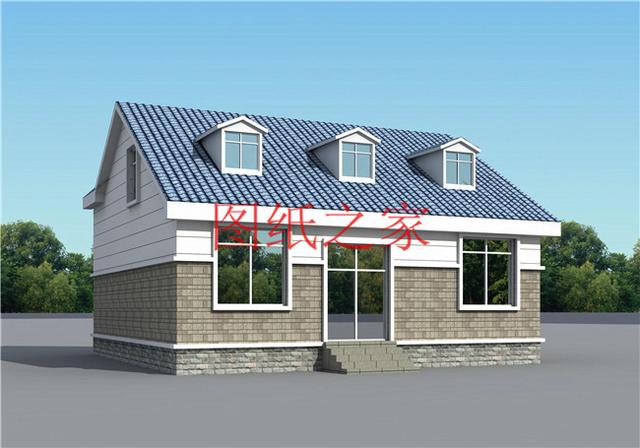 3套10X12米的農(nóng)村二層別墅，占地面積小，美觀大方又實用！