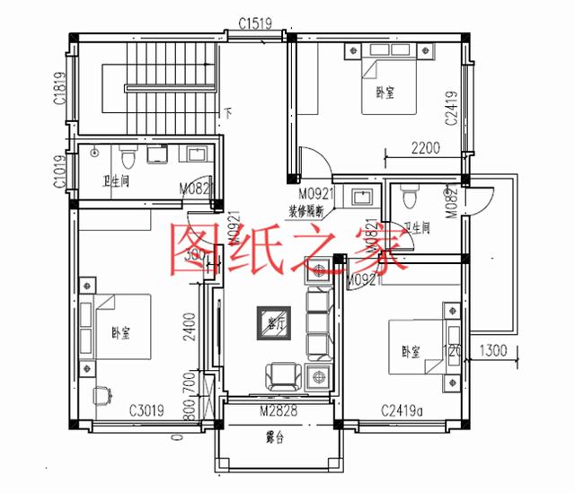 3套10X12米的農(nóng)村二層別墅，占地面積小，美觀大方又實用！