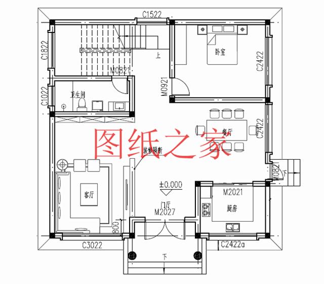 3套10X12米的農(nóng)村二層別墅，占地面積小，美觀大方又實用！