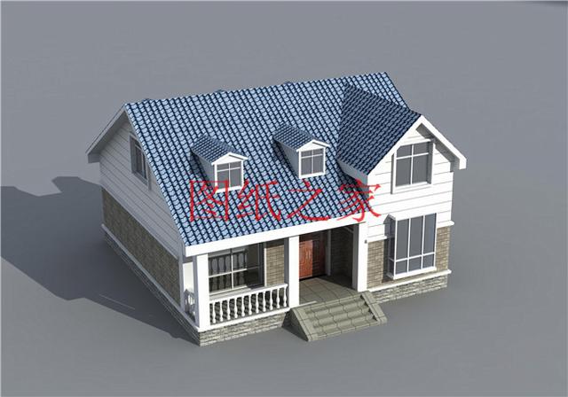 3套10X12米的農(nóng)村二層別墅，占地面積小，美觀大方又實用！