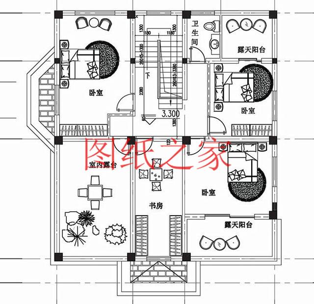 13X12米、12X13米兩種尺寸的二層別墅，快把宅基地利用起來吧！