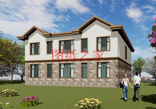 3套農(nóng)村二層別墅，15米X12米、12米X15米，你更喜歡哪個戶型？