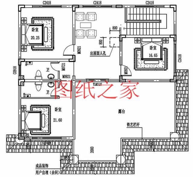 3套140平三層別墅，尺寸分別是11X13米和13X11米，供大家參考！
