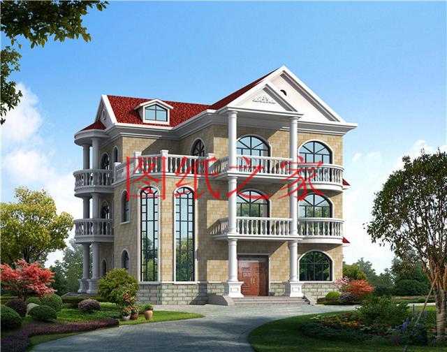 歐式三層農(nóng)村別墅，13X15米、15X13米還帶露臺(tái)，美觀大氣上檔次！