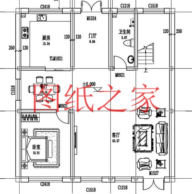 小宅基地就建一套11X12米農(nóng)村二層別墅，造價才20萬，經(jīng)濟實用！