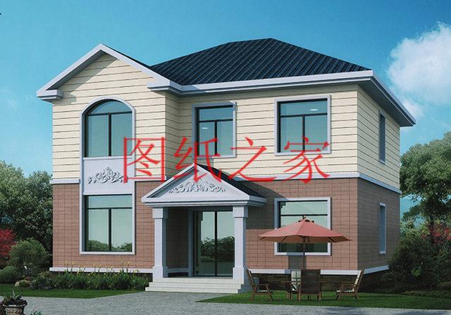 小宅基地就建一套11X12米農(nóng)村二層別墅，造價才20萬，經(jīng)濟實用！