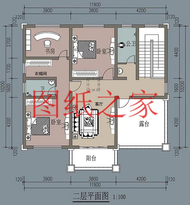120平農(nóng)村二層別墅，12X10米、10X12米兩種尺寸，25萬搞定！