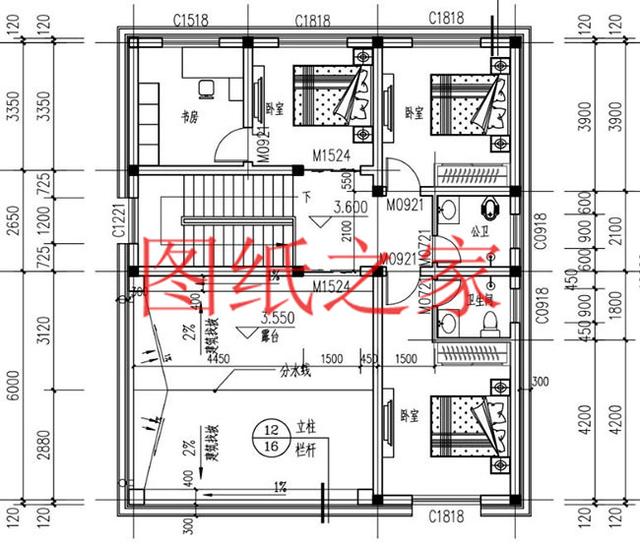 120平農(nóng)村二層別墅，12X10米、10X12米兩種尺寸，25萬搞定！