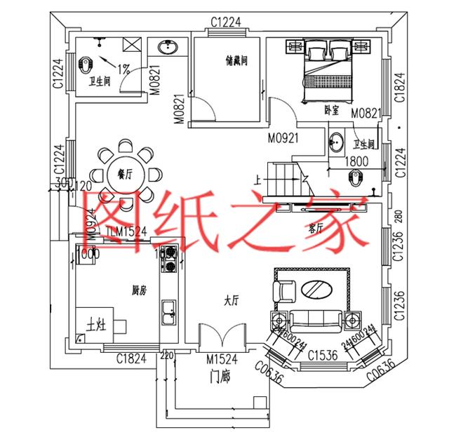 120平農(nóng)村二層別墅，12X10米、10X12米兩種尺寸，25萬搞定！