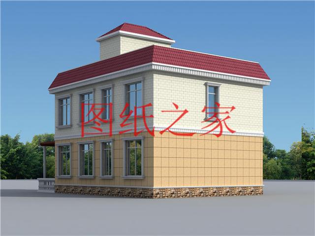 120平農(nóng)村二層別墅，12X10米、10X12米兩種尺寸，25萬搞定！