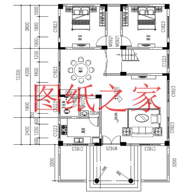 120平農(nóng)村二層別墅，12X10米、10X12米兩種尺寸，25萬搞定！